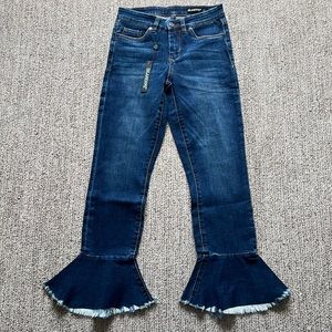 Blank NYC cropped with flare jeans, size 26.
